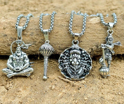 Lord Hanuman Chain With Pendant (Pack of 4)